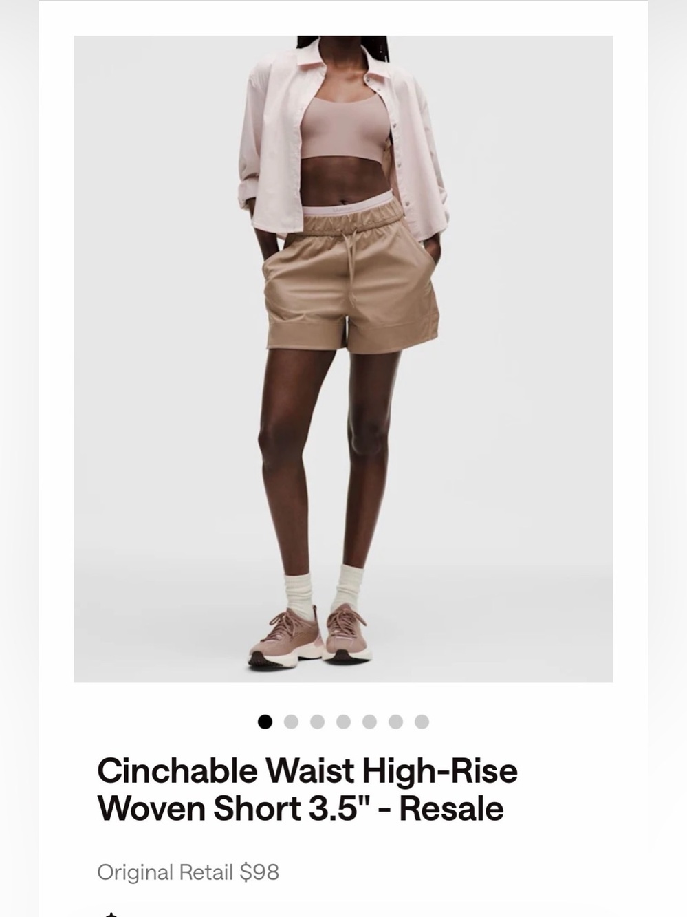 Lululemon Cinchable Waist High-Rise 3.5”